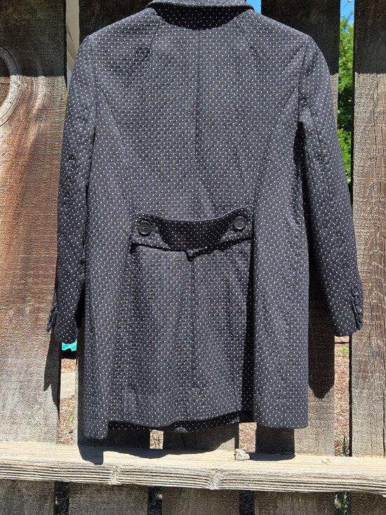 Ann Taylor dotted car coat size small petite 5P - Picture 3 of 7
